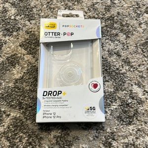 New Otter Box POPSOCKETS Clear iPhone 12 iPhone 12 Pro Case